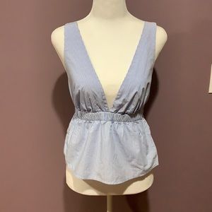 OYSHO Peplum Crop Top